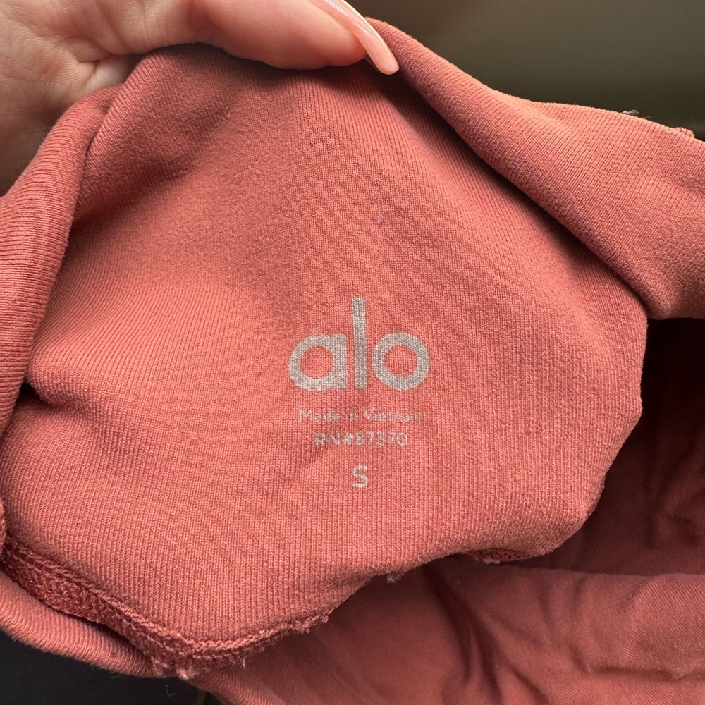 ALO Yoga Ribbed Leggings in Rust